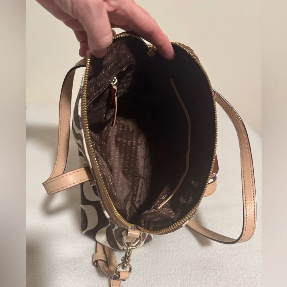 Kate Spade South Poplar Street Francis Wave Print Bow Satchel crossbody